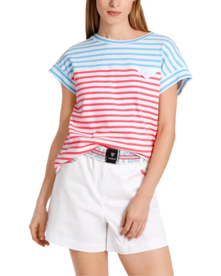 Marc Cain Colorblock Stripe Tee